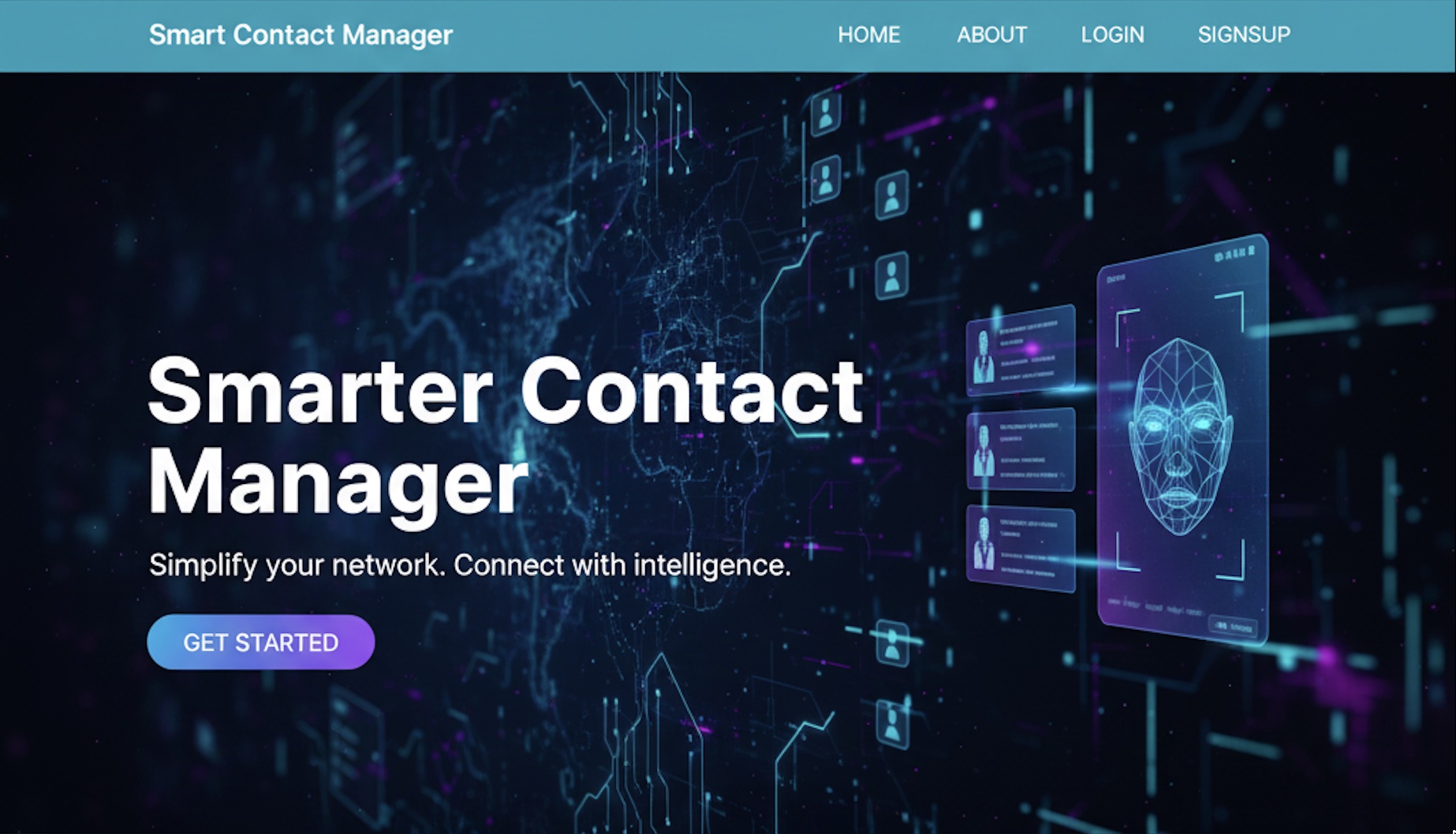 Smart Contact Manager Dashboard